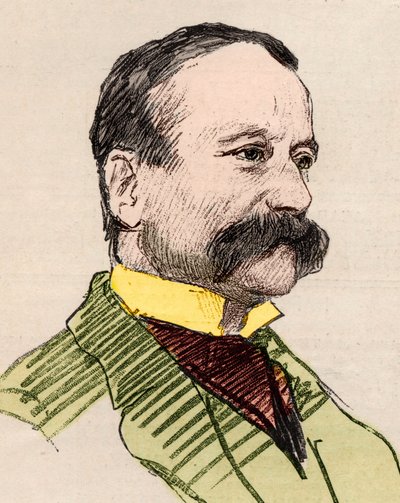 Porträt von Arrigo (Enrico) Boito (1842-1918), italienischer Dichter, Journalist, Romanautor und Komponist von English School